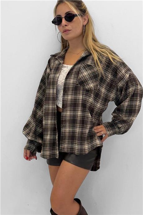 Camicia in flanella a quadri ELLA